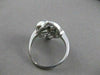ANTIQUE ART DECO EURO MINE DIAMOND 14KT WHITE GOLD COCKTAIL FILIGREE RING #21489