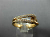 ESTATE .28CT DIAMOND 18KT ROSE GOLD 3D CLASSIC LOVE KNOT FUN RING