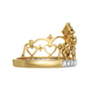 ESTATE .54CT DIAMOND 18KT 2 TONE GOLD 3D MULTI HEART OPEN FILIGREE CROWN RING