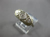 ANTIQUE ART DECO .26CT OLD MINE DIAMOND 14KT WHITE GOLD ANNIVERSARY RING #27890