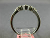 ESTATE .60CT DIAMOND 18KT WHITE GOLD 3D ROUND FOUR LEAF CLOVER FLOWER LOVE RING