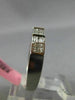 ESTATE .52CT DIAMOND 18KT WHITE GOLD 3D SQUARE 2 ROW WEDDING ANNIVERSARY RING