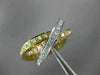 ESTATE LARGE 2.21CT DIAMOND 18K TRI COLOR GOLD ETERNITY TRINITY ANNIVERSARY RING