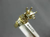 ESTATE WIDE .49CT DIAMOND 14KT YELLOW GOLD 3D SEMI MOUNT ENGAGEMENT RING #4117