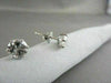 ANTIQUE 14KT GOLD 1.61CT 7MM ROUND 6 PRONG DIAMOND STUD EARRINGS F-G VS/SI