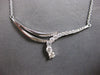 LARGE 1.0CT DIAMOND 14KT WHITE GOLD JOURNEY GRADUATING JOURNEY V SHAPE NECKLACE