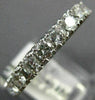 ESTATE 3.30CT DIAMOND PLATINUM CLASSIC ETERNITY WEDDING ANNIVERSARY RING #22139