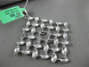 ESTATE EXTRA LARGE .96CT DIAMOND 18KT WHITE GOLD 3D CRISS CROSS SQUARE PENDANT