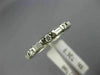 ANTIQUE .72CT DIAMOND 14KT WHITE GOLD 3D ETERNITY WEDDING ANNIVERSARY RING #2590