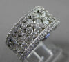ESTATE WIDE 3.14CT DIAMOND 14KT WHITE GOLD ETOILE ANNIVERSARY RING UNIQUE #20429