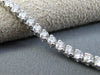 ESTATE 3.90CT ROUND DIAMOND 18KT WHITE GOLD 3D TWO PRONG CLASSIC TENNIS BRACELET
