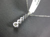 ESTATE .45CT DIAMOND 18KT WHITE GOLD 3D CLASSIC ROUND JOURNEY FLOATING PENDANT