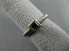 ESTATE .50CT AAA AMETHYST 925 SILVER & 14KT GOLD 3D SQUARE SOLITAIRE RING #22033