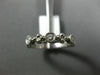 ESTATE .26CT DIAMOND 14K YELLOW GOLD 3D FLOWER FILIGREE WEDDING ANNIVERSARY RING