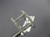 ESTATE .41CT DIAMOND 18KT WHITE GOLD 3D 2 ROW CLASSIC BAR RING