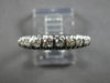 ANTIQUE .35CT OLD MINE DIAMOND 14K WHITE GOLD 3D WEDDING ANNIVERSARY RING #27862