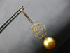 LARGE .74CT DIAMOND & AAA GOLDEN SOUTH SEA PEARL 18K YELLOW GOLD FLOWER EARRINGS
