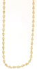 ESTATE 1CT DIAMOND 14KT YELLOW GOLD 3D ROUND CLASSIC BY THE YARD TENNIS NECKLACE