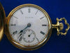 ANTIQUE 14K YELLOW GOLD ELGIN HUNTERS POCKETWATCH PERFECT CONDITION #19489