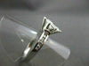 ESTATE WIDE 1.12CT DIAMOND MARQUISE & ROUND 14K WHITE GOLD ENGAGEMENT RING 22138