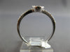 ESTATE .20CT DIAMOND 14KT WHITE GOLD ROUND & BAGUETTE OVAL FRIENDSHIP LOVE RING