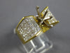 LARGE 2.02CT DIAMOND 14KT YELLOW GOLD INVISIBLE MARQUISE SHAPE SEMI MOUNT RING