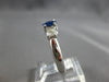 1.16CT DIAMOND & AAA SAPPHIRE 18KT WHITE GOLD ROUND LUCIDA ENGAGEMENT RING 28168