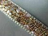 ESTATE LARGE 22.84CT MULTI COLOR DIAMOND 18KT WHITE & ROSE GOLD TENNIS BRACELET