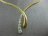 ESTATE .70CT DIAMOND 18K YELLOW GOLD CLASSIC JOURNEY BAMBOO LINK NECKLACE #21243