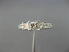 ESTATE .89CT ROUND & PRINCESS DIAMOND 14KT WHITE GOLD 3D ENGAGEMENT RING #25784