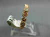 ESTATE .30CT DIAMOND 14K ROSE GOLD 3D 6 STONE FILIGREE INFINITY ANNIVERSARY RING