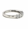.73CT DIAMOND 18K WHITE GOLD ROUND CLASSIC 5 STONE SHARED PRONG ANNIVERSARY RING