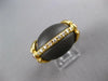 ESTATE .30CT DIAMOND & AAA RUBY & BLACK ONYX 18K YELLOW GOLD 3D ITALIAN FUN RING
