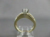 ESTATE 1.03CTW DIAMOND 14KT WHITE YELLOW GOLD SWIRL ROUND ENGAGEMENT RING #20725