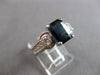 2.35CT DIAMOND & AAA SAPPHIRE 14KT WHITE GOLD EMERALD CUT ENGAGEMENT RING #28161