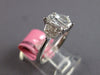 GIA 1.50CT DIAMOND 18KT WHITE GOLD 3D FLAME SHAPE & KITE 3 STONE ENGAGEMENT RING