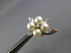 LARGE .20CT DIAMOND & AAA SOUTH SEA PEARL 14K WHITE GOLD CLIP ON EARRINGS #27925