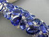 ESTATE MASSIVE 127.56CT DIAMOND & TANZANITE 18KT WHITE GOLD MULTI SHAPE BRACELET