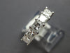 WIDE 1.25CT DIAMOND 14KT WHITE GOLD 3D PRINCESS 5 STONE WEDDING ANNIVERSARY RING