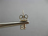 ESTATE .37CT DIAMOND 18K WHITE GOLD TULIP BEZEL HANGING FLOWER EARRINGS #11427