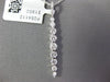 ESTATE .60CT DIAMOND 18KT WHITE GOLD 3D ROUND CLASSIC JOURNEY BAR PENDANT