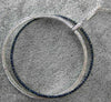 LARGE 1.25CT DIAMOND & SAPPHIRE 18KT WHITE GOLD 3D CIRCULAR INTERTWINING PENDANT