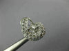 ESTATE LARGE 1.80CT DIAMONDS 18K WHITE GOLD 3D ROUND & BAGUETTE CLIP ON EARRINGS