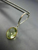 6.0CT AAA LEMON QUARTZ 14KT WHITE GOLD 3D OVAL BEZEL LEVER BACK HANGING EARRINGS