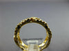 WIDE .7CT DIAMOND 18K YELLOW GOLD OVAL MULTI LINK SEMI ETERNITY ANNIVERSARY RING