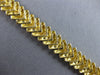 ESTATE LARGE 2.0CT DIAMOND 14KT 2 TONE GOLD 3D MULTI ROW V SHAPE TENNIS BRACELET