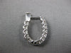 1.8CT DIAMOND 18KT WHITE GOLD 3D INSIDE OUT LUCIDA OVAL HUGGIE HANGING EARRINGS
