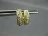 ESTATE .35CT DIAMOND 14KT YELLOW GOLD CLASSIC CHANNEL HUGGIE EARRINGS #18341