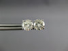 ESTATE 1.67CT DIAMOND 14K WHITE GOLD CLASSIC ROUND 4 PRONG MARTINI STUD EARRINGS