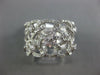 WIDE .76CT DIAMOND 18KT WHITE GOLD MULTI ROW LOVE KNOT ETOILE ANNIVERSARY RING